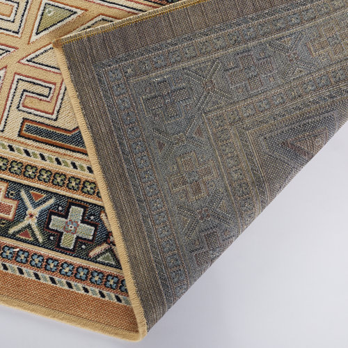 AllModern Ovid Tangerine/Rust/Blue/Ivory/Multi Rug & Reviews Wayfair